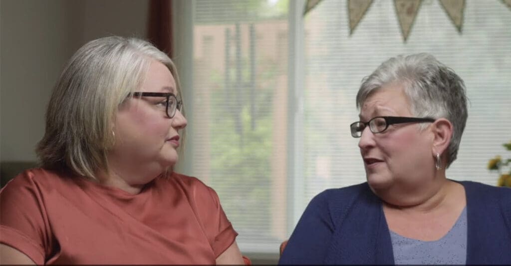 Charter Senior Living of Paducah Video Thumbnail Senior Living Resident and Daughter looking at each other